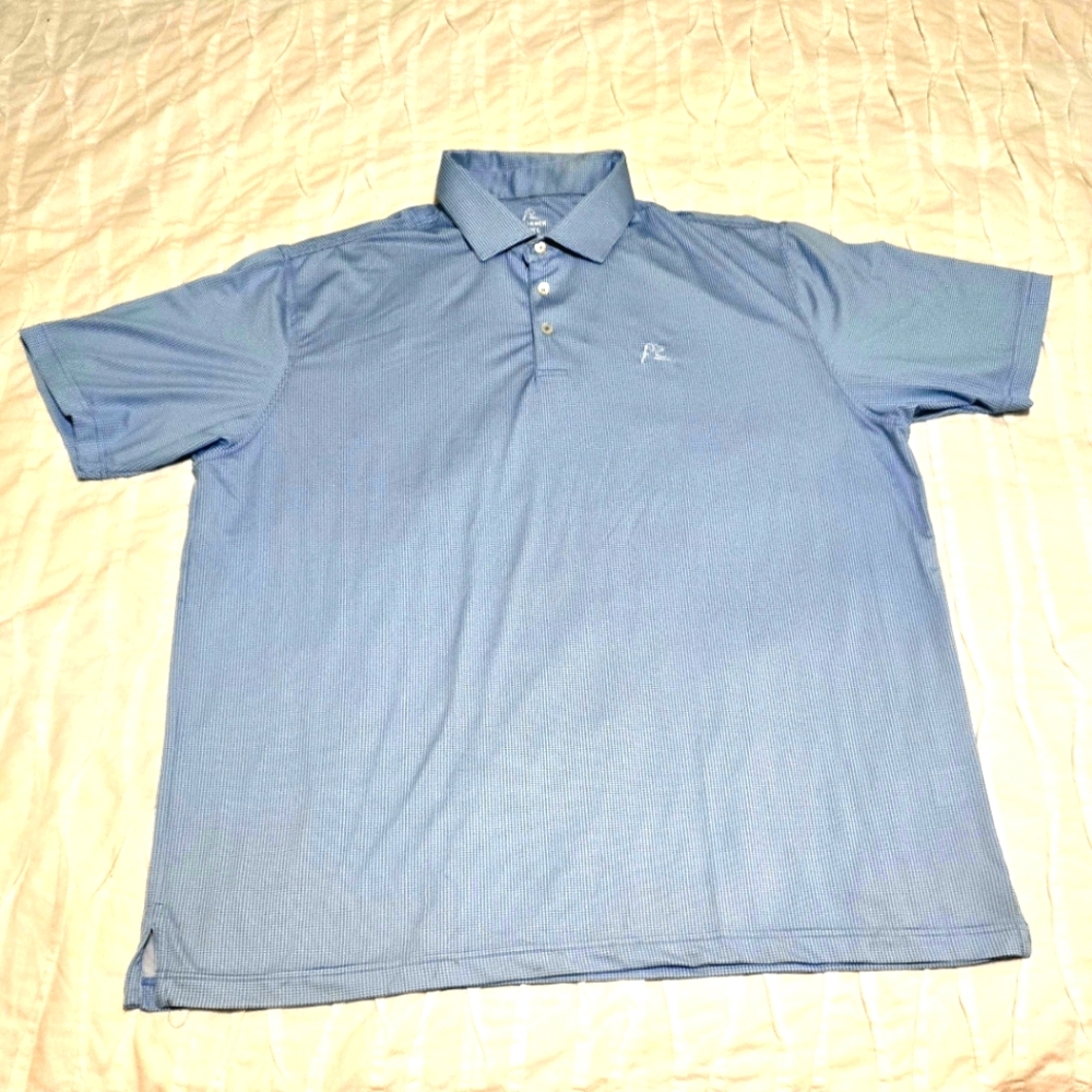 Rhoback Golf Polo Mens XXL shirt Blue and white